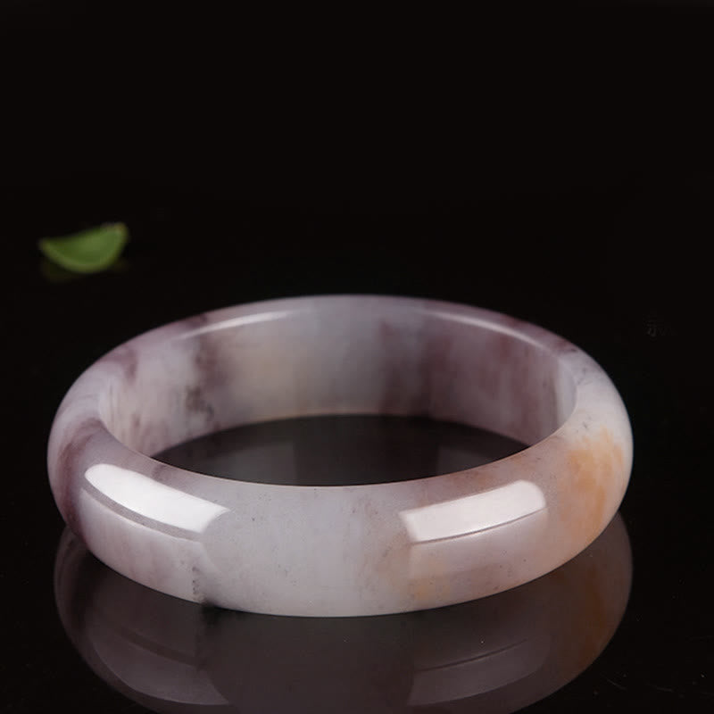 Buddha Stones Lila Jade Glück Schutz Armband Armreif