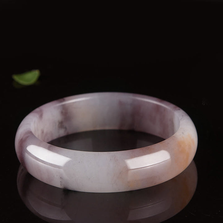 Buddha Stones Lila Jade Glück Schutz Armband Armreif