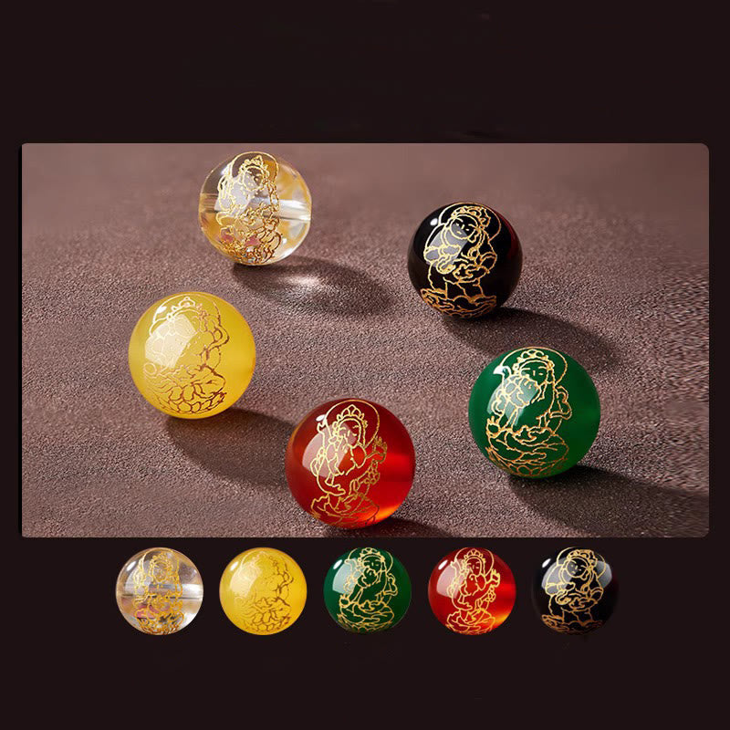 Buddha Stones, kleines Blatt, rotes Sandelholz, fünf Richtungen, Götter des Reichtums, ruhiges Armband - image 20