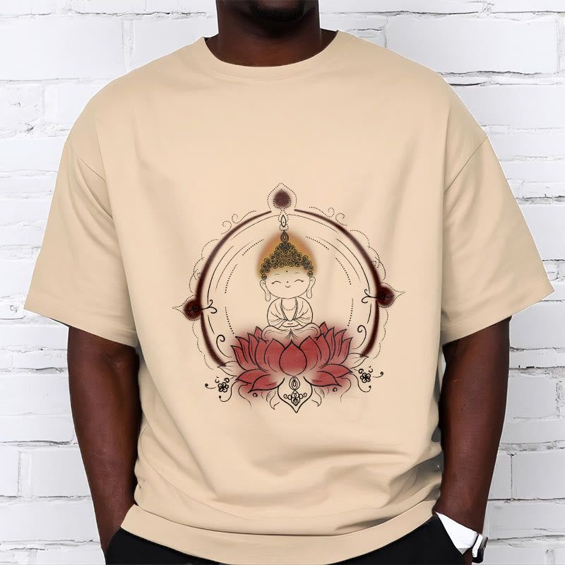 Buddha Stones Freude Buddha Lotus Mandala Muster T T-shirt - image 10