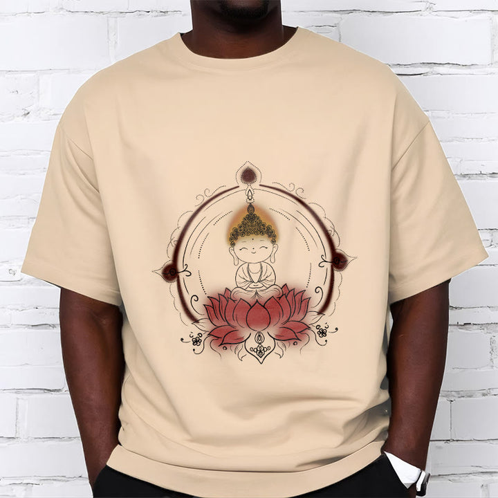 Buddha Stones Freude Buddha Lotus Mandala Muster T T-shirt - image 10