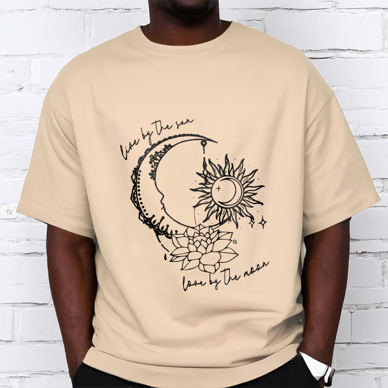 Buddha Stones Sonne Mond Lotus Blume Muster T T-shirt - image 12