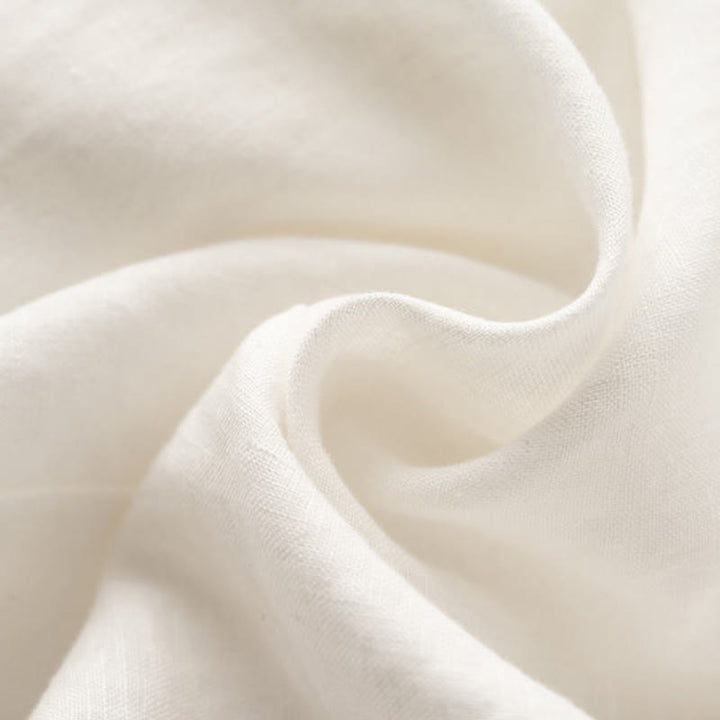 Buddha Stones Caprihose, einfarbig, Länge 7–8, Baumwolle, Leinen, Damenhose mit weitem Bein und Taschen - image 10