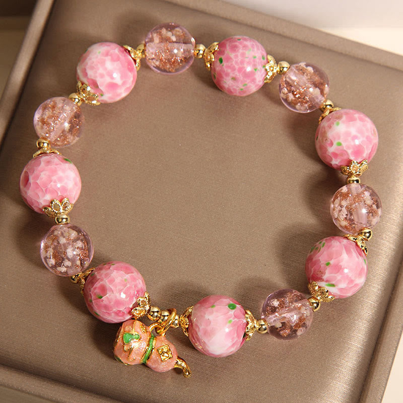 Buddha Stones Kürbis Liuli Armband - image 5