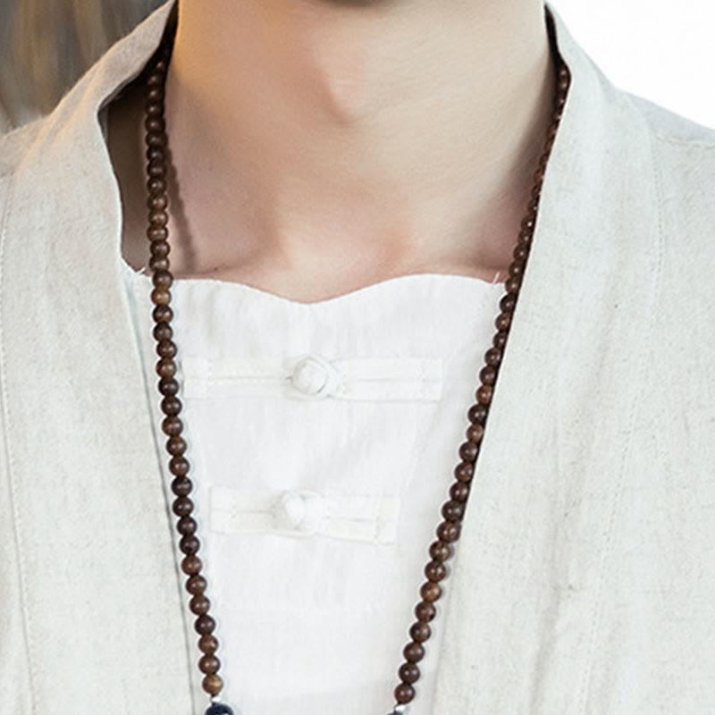 Buddha Stones Ethnic Printing Patchwork Halbarm Offene Frontjacke Baumwolle Leinen Herren Kimono - image 18