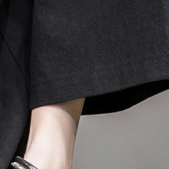 Buddha Stones Chinesischer Frosch-Knopf-Design Offene Frontjacke Herren-Kimono aus Baumwolle und Leinen mit langen Ärmeln - image 4