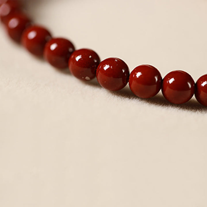 Buddha Stones Natürlicher Zinnoberrosa Kristall Erdbeerquarz Glücksbringer Koi Fisch Segensarmband - image 16