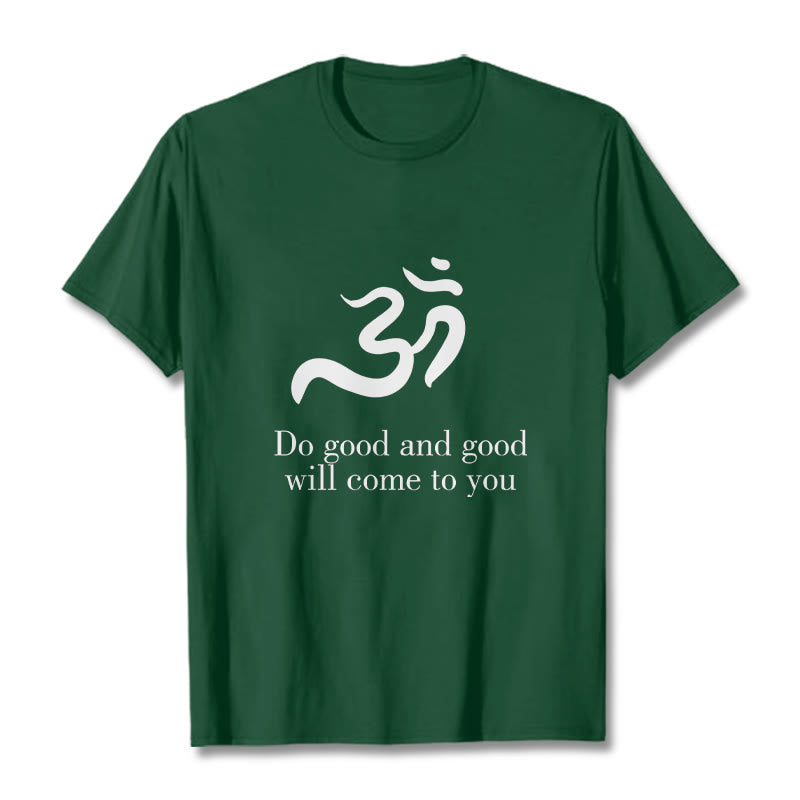 Buddha Stones Casual Om Symbol Sanskrit Spirituelles Design Baumwolle T-Shirt - WaldGrün - 2XL - image 11