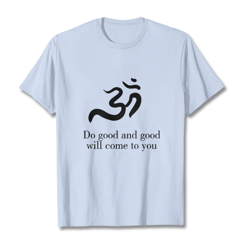 Buddha Stones Casual Om Symbol Sanskrit Spirituelles Design Baumwolle T-Shirt - HellCyan - 2XL - image 19