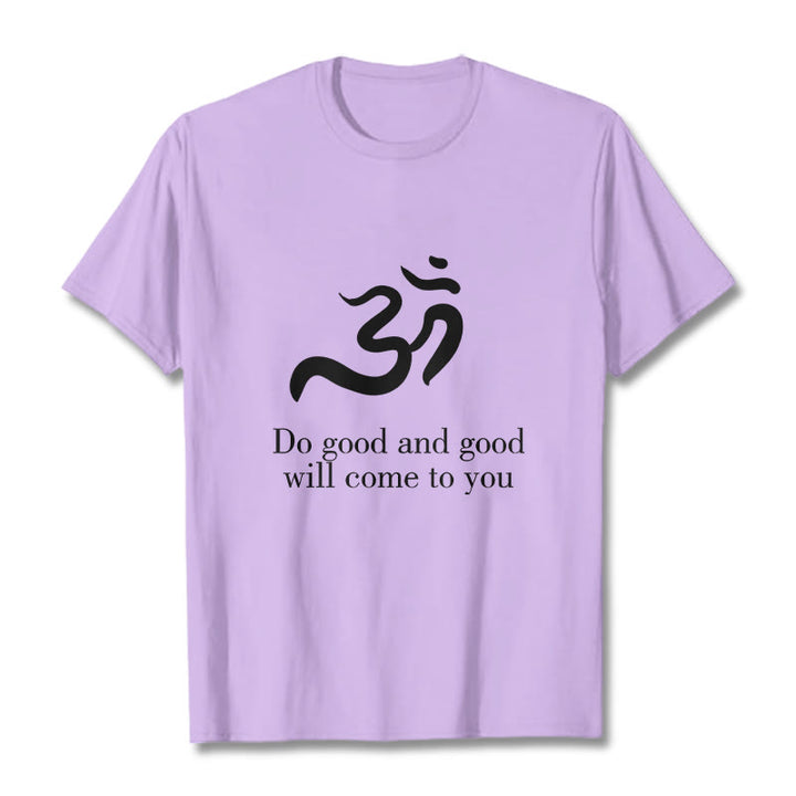Buddha Stones Casual Om Symbol Sanskrit Spirituelles Design Baumwolle T-Shirt - Pflaume - 2XL - image 17