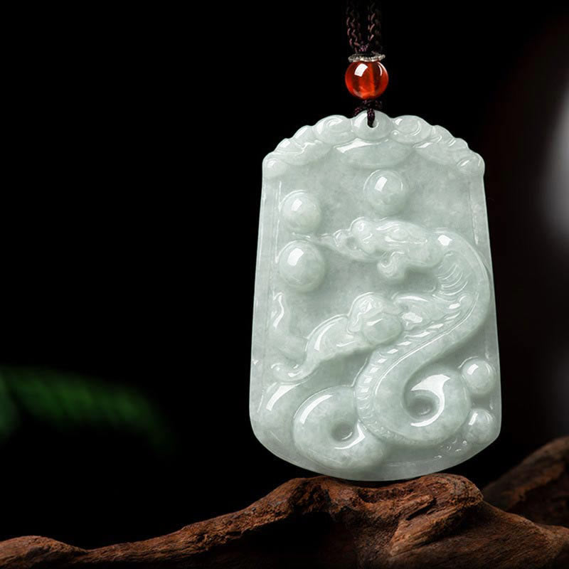 Buddha Stones, natürliche Jade, 12 chinesische Sternzeichen, Fülle, Amulett-Anhänger-Halskette - Schlange - image 19