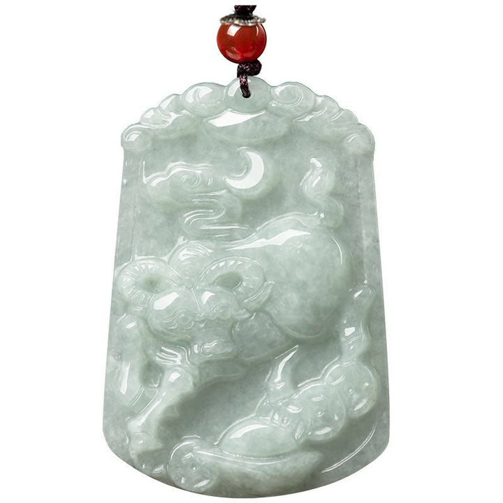 Buddha Stones, natürliche Jade, 12 chinesische Sternzeichen, Fülle, Amulett-Anhänger-Halskette - image 13