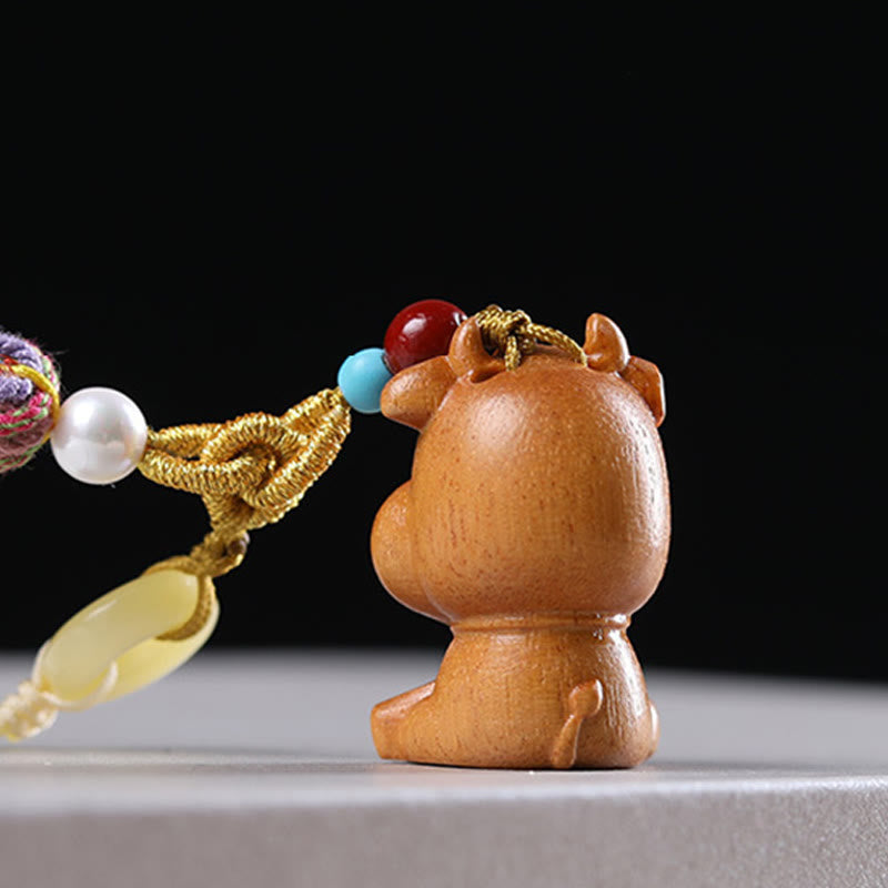 Buddha Stones, Sandelholz, 12 chinesische Sternzeichen, Segen, bunte Quaste, Zubehör, Schlüsselanhänger - image 16