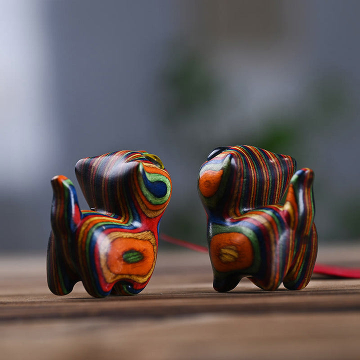 Buddha Stones, Regenbogen, Eukalyptus, süße Katze, Tiere, ruhige Dekoration - image 10