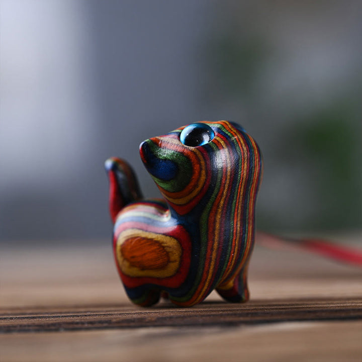 Buddha Stones, Regenbogen, Eukalyptus, süße Katze, Tiere, ruhige Dekoration - image 2