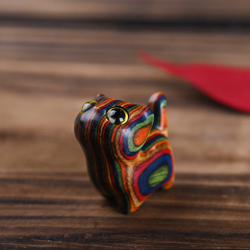 Buddha Stones, Regenbogen, Eukalyptus, süße Katze, Tiere, ruhige Dekoration - image 6