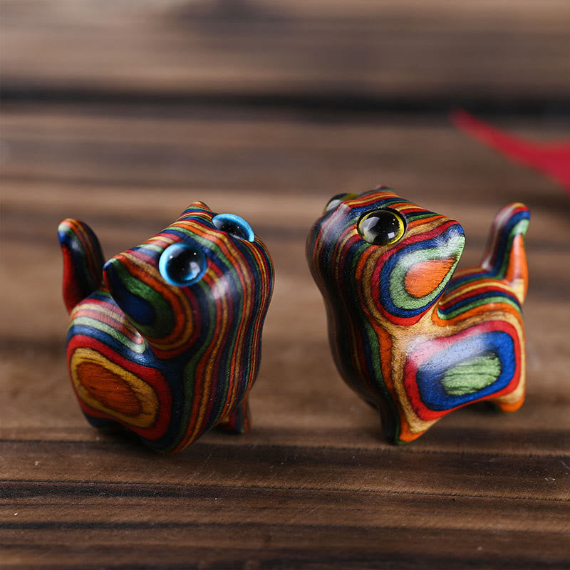 Buddha Stones, Regenbogen, Eukalyptus, süße Katze, Tiere, ruhige Dekoration - image 9