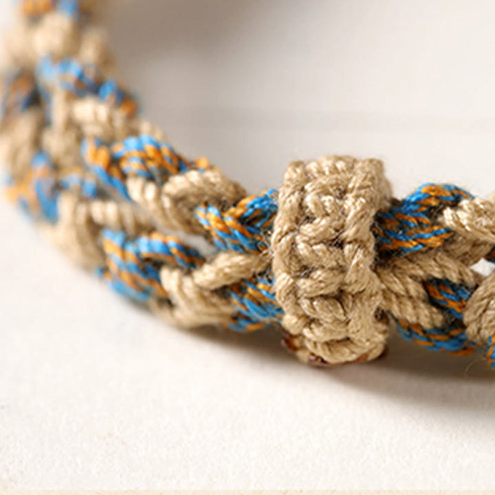 Buddha Stones Handgefertigtes tibetisches Dzi-Perlen-Armband zum Schutz des Reichtums, geflochtene Schnur - image 10