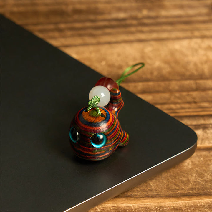 Buddha Stones Regenbogen Eukalyptus Delphin Geschnitzt Positive Schlüssel Kette Telefon Hängende Dekoration - image 15