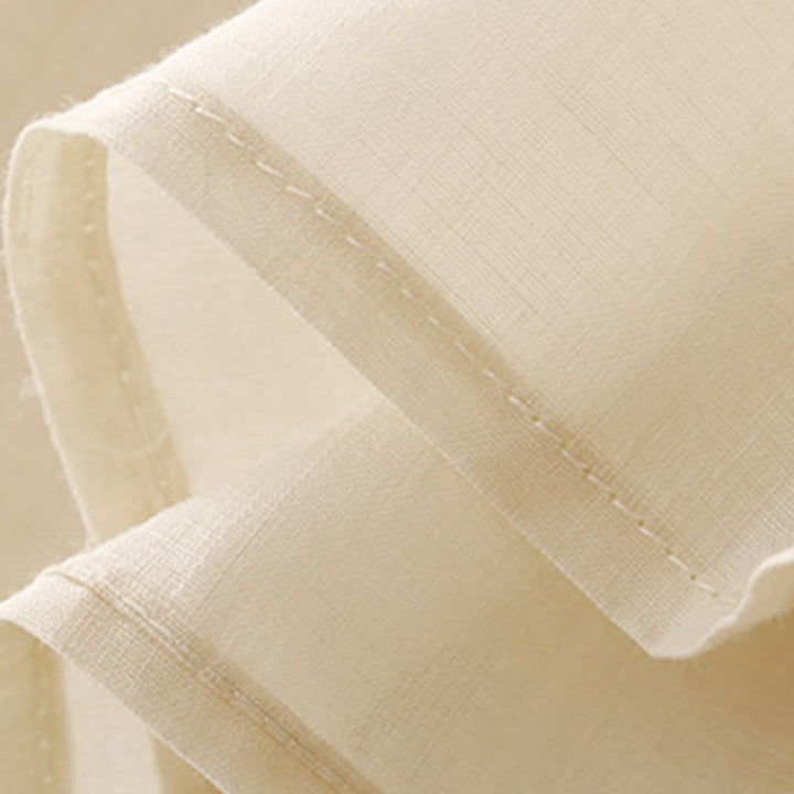 Damen-Baumwollhemd mit Dreiviertelärmeln und Buddha Stones -Stickerei vorne mit Knopfdesign  - image 16