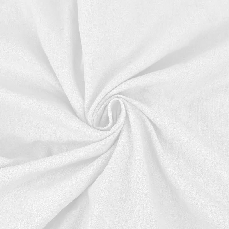 Buddha Stones Einfarbiges Langarm-Herrenhemd aus Leinen mit Kapuze und Kordelzug - image 10