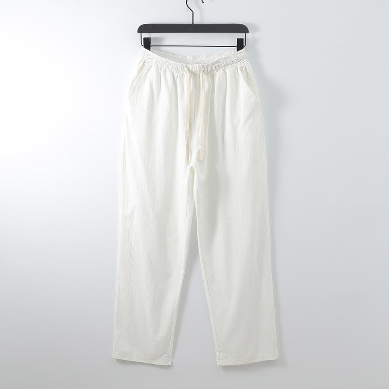 Buddha Stones 2-teiliges Kimono-Set aus Baumwolle mit Schnürung und Taschen für Herren - image 5