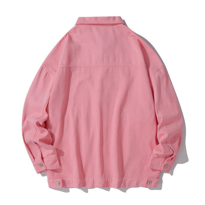 Buddha Stones Langarm-Knopf-Stehkragen-Design Herren-Baumwolljacke mit Taschen - image 10