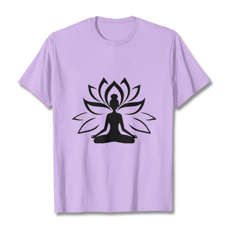 Buddha Stones Lotus Meditieren Person T T-shirt - Pflaume - 2XL - image 17