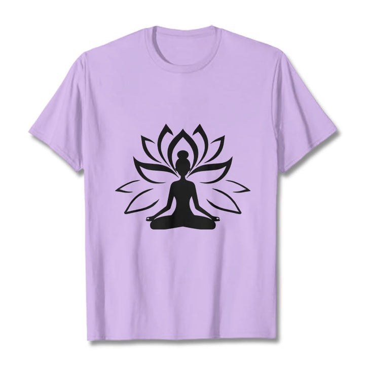 Buddha Stones Lotus Meditieren Person T T-shirt - Pflaume - 2XL - image 17