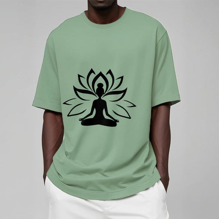 Buddha Stones Lotus Meditieren Person T T-shirt - image 16