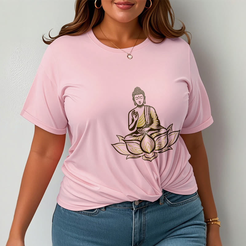 Buddha Stones Buddha Meditieren Im Lotus Tee T-shirt - image 14