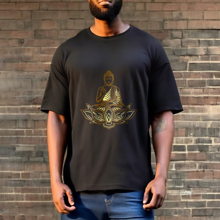 Buddha Stones Buddha Meditieren Im Lotus Tee T-shirt - image 7