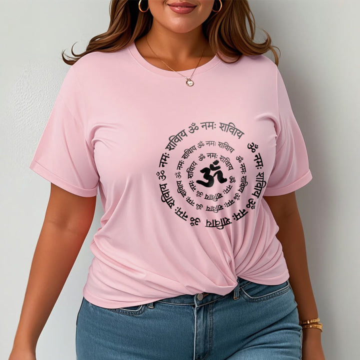 Buddha Stones OM Symbol Sanskrit Mantras Design Baumwolle T-shirt - image 17