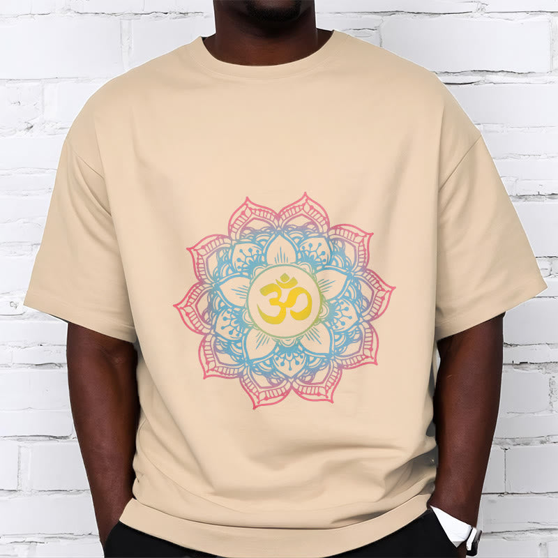 Buddha Stones Lotus-förmigen Mandala OM Symbol Design T T-shirt - image 13
