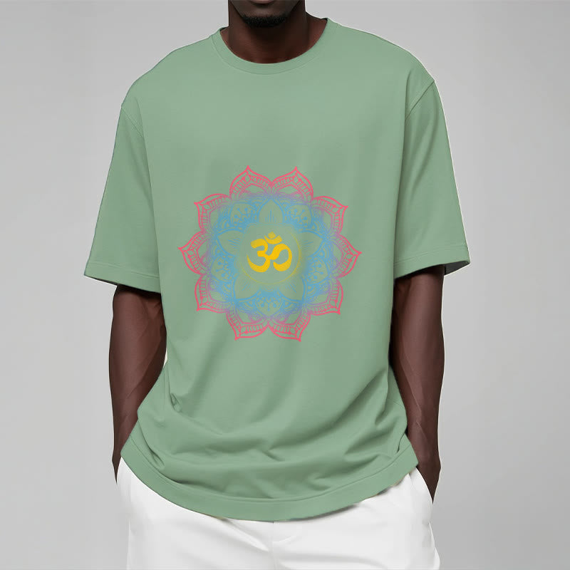 Buddha Stones Lotus-förmigen Mandala OM Symbol Design T T-shirt - image 19