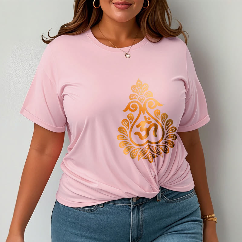 Buddha Stones Kürbis OM Symbol Design T T-shirt - image 17