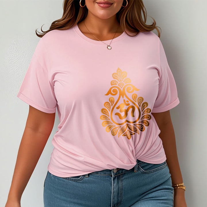 Buddha Stones Kürbis OM Symbol Design T T-shirt - image 17