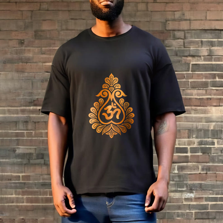 Buddha Stones Kürbis OM Symbol Design T T-shirt - image 7