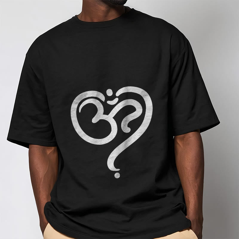 Buddha Stones Liebe Herz OM Symbol Design T T-shirt - image 2