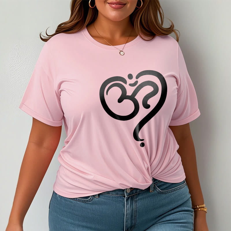 Buddha Stones Liebe Herz OM Symbol Design T T-shirt - image 17