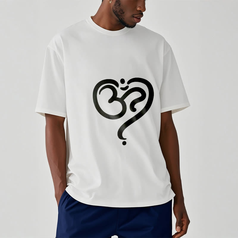 Buddha Stones Liebe Herz OM Symbol Design T T-shirt - image 7