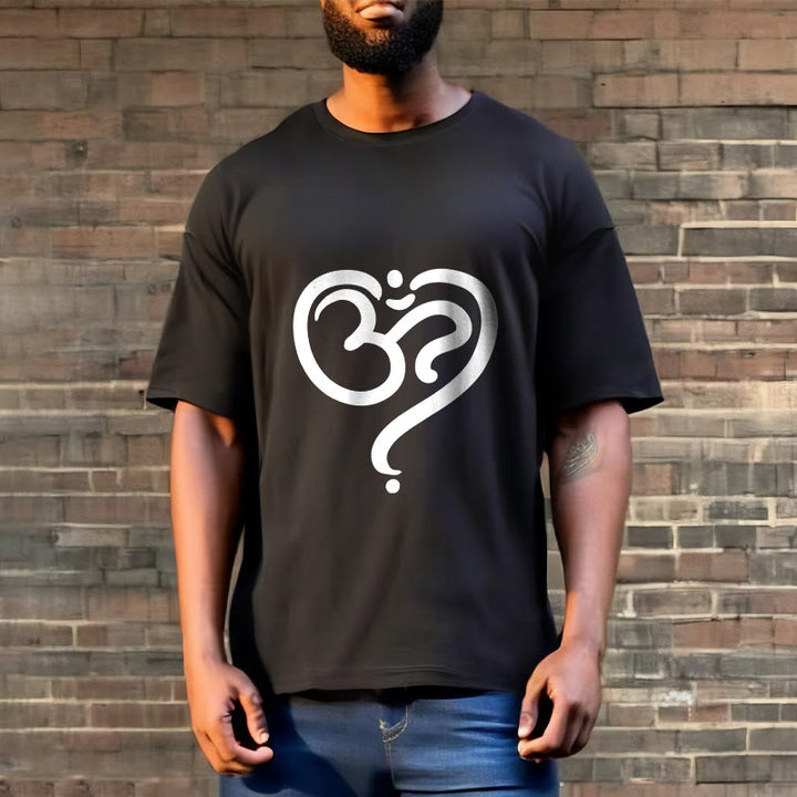 Buddha Stones Liebe Herz OM Symbol Design T T-shirt - image 3