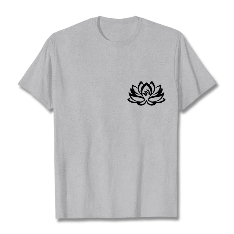 Buddha Stones Lotus Blume OM Symbol Design T T-shirt - Hellgrau - 2XL - image 20