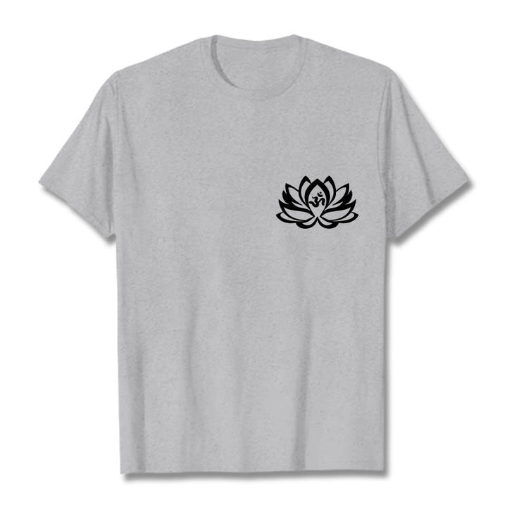 Buddha Stones Lotus Blume OM Symbol Design T T-shirt - Hellgrau - 2XL - image 20