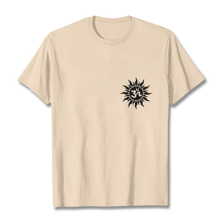 Buddha Stones Sonne OM Symbol Design T T-shirt - Bisque - 2XL - image 12