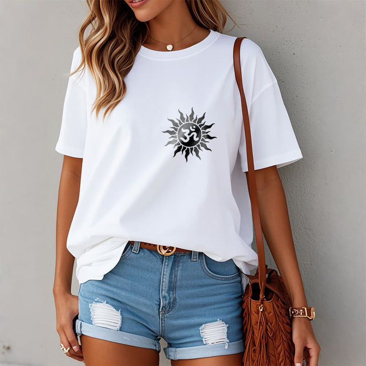 Buddha Stones Sonne OM Symbol Design T T-shirt - image 10