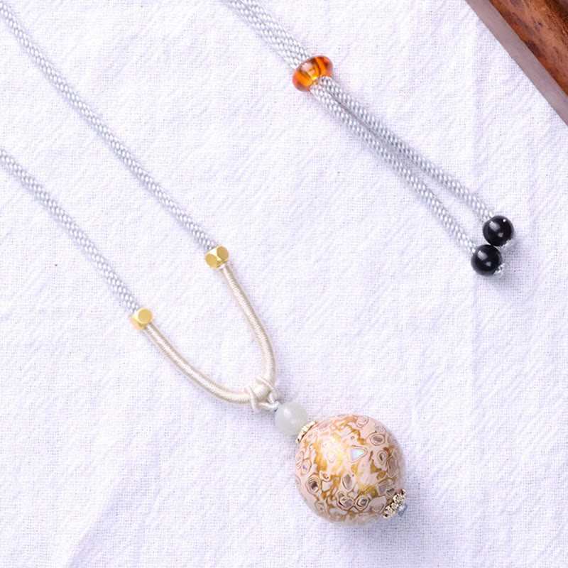 Buddha Stones Ebenholz Holz Bunte Lack Handwerk Perle Ruhe Halskette Anhänger - image 11