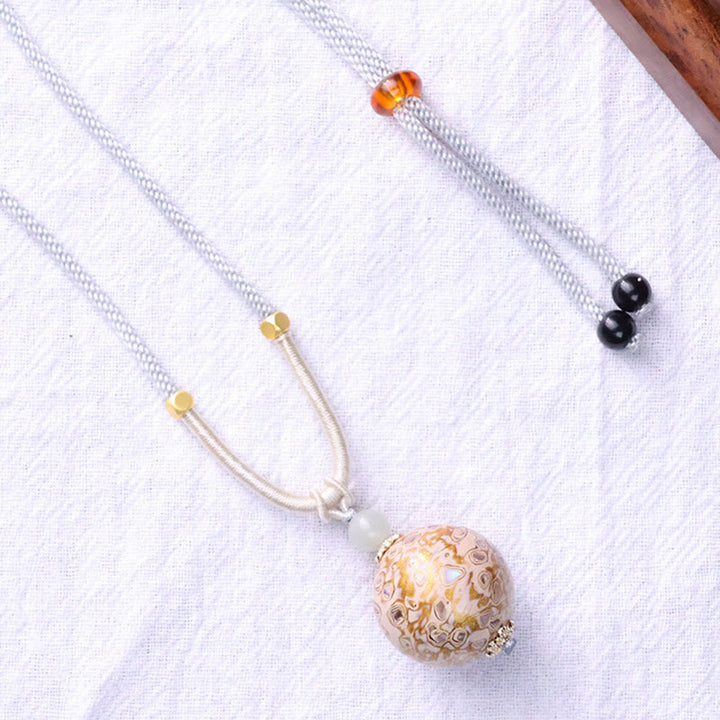 Buddha Stones Ebenholz Holz Bunte Lack Handwerk Perle Ruhe Halskette Anhänger - image 11