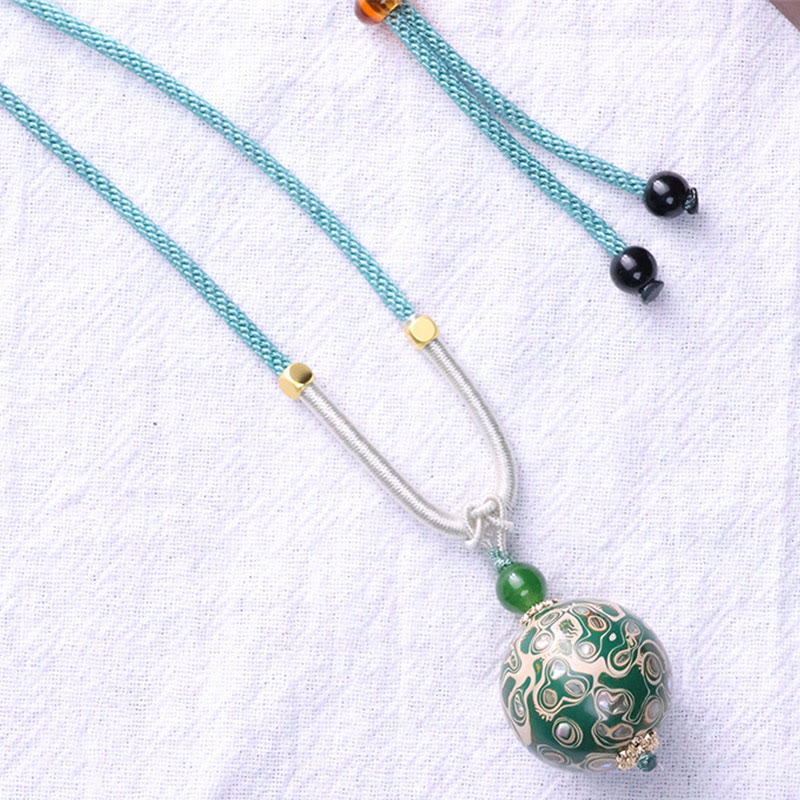 Buddha Stones Ebenholz Holz Bunte Lack Handwerk Perle Ruhe Halskette Anhänger - image 14