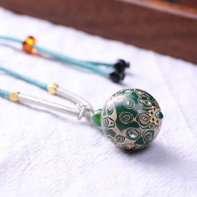 Buddha Stones Ebenholz Holz Bunte Lack Handwerk Perle Ruhe Halskette Anhänger - image 15